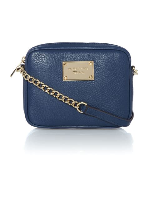 michael kors blue with sparkle bag|Michael Kors navy crossbody bag.